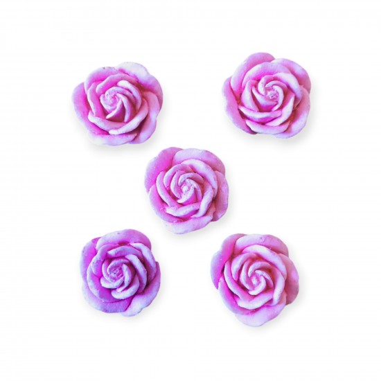 lot de 5 mini roses en platre parfumée